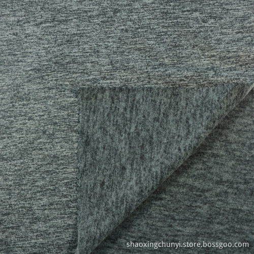 100% Polyester gedrehtes Fleece One Side gebürstete Stoff